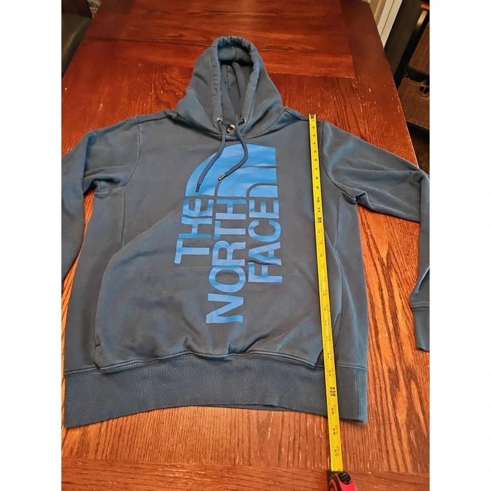 The North Face Half Dome Hoodie Mens Size Small Dark‎ Blue pullover (A449)